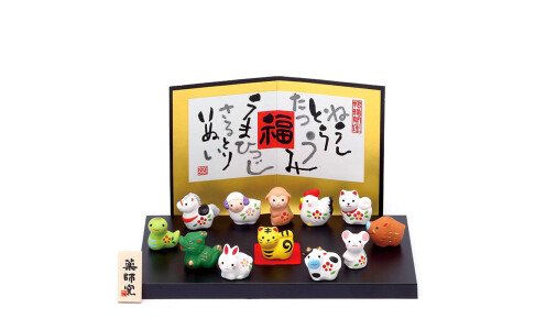YAKUSHIGAMA Zodiac Figurines — символы года, полная коллекция