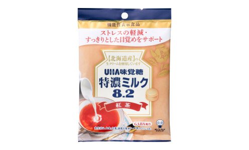 UHA TOKUNO MILK 8.2 Black Tea — молочная карамель с GABA против стресса