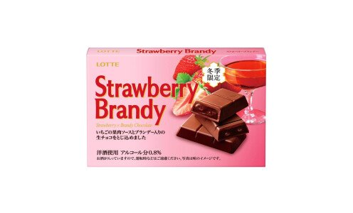LOTTE Strawberry Brandy — шоколад с бренди и клубникой