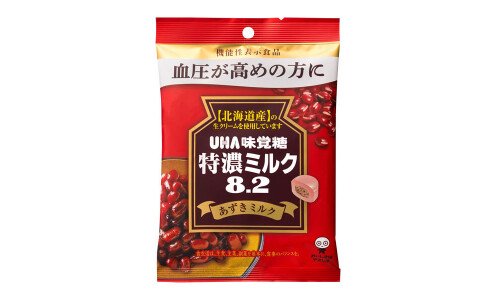 UHA TOKUNO MILK 8.2 Azuki Milk — молочная карамель с адзуки против высокого давления