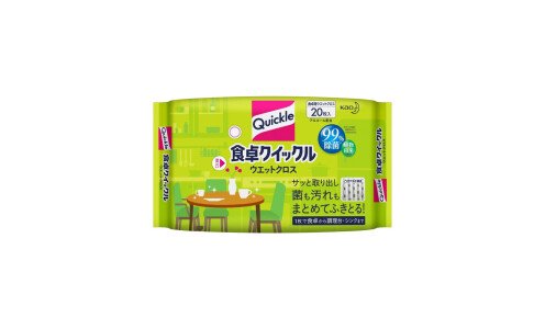 KAO Quickle Shokutaku Wet Cloth — очищающие влажные салфетки для обеденного стола