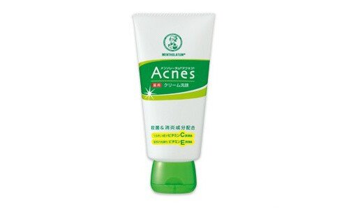 ROHTO Acnes cream face wash, medicated — кремовое средство для умывания.
