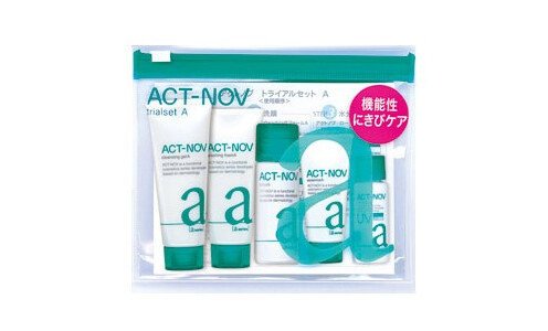 NOV AC Active trial set  — набор миниатюр косметики против прыщей у взрослых.