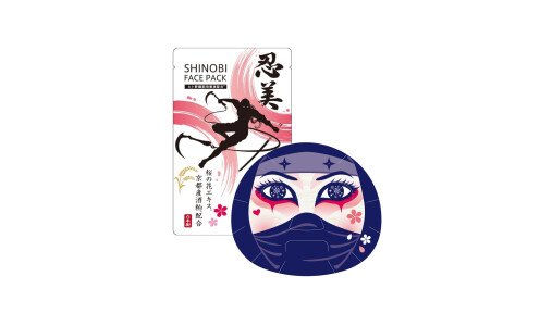 COULEUR LABO SHINOBI Face Pack Kunoichi — увлажняющая маска девушки-ниндзя со стволовыми клетками