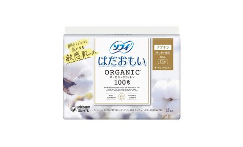 UNICHARM Sofy Hadaomoi Organic Cotton Napkin — прокладки без крылышек
