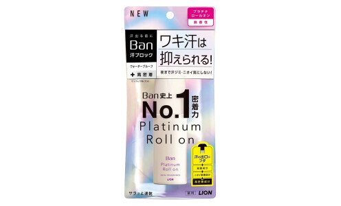 LION Ban Platinum Roll On — влагостойкий дезодорант антиперспирант с длительным действием