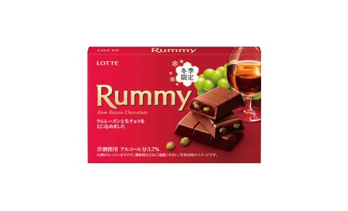 LOTTE Rummy — шоколад с изюмом, пропитанным ромом