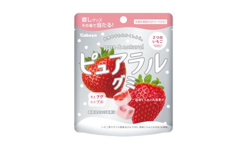KABAYA Pureral Gummy — фруктовый мармелад "2 клубники"