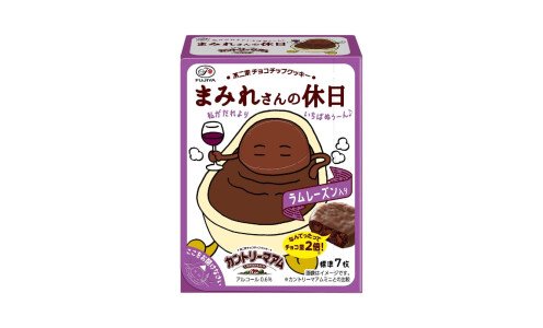 FUJIYA Country Ma`am Mamire san no Yasumi — шоколадное печенье в шоколаде с ромовым изюмом