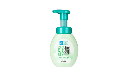 HADA LABO Gokujyun Hatomugi — мусс для умывания против прыщей