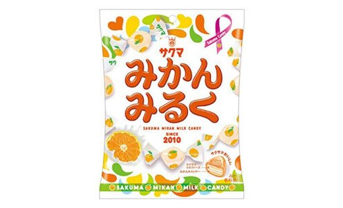SAKUMA Mikan Milk Candy — хрустящие мандариновые конфеты