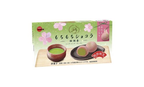 BOURBON Mochimochi Chocolat —  сакура матча моти