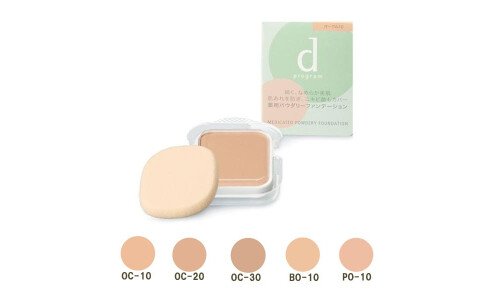SHISEIDO d program Medicated Powdery foundation  — сменный блок