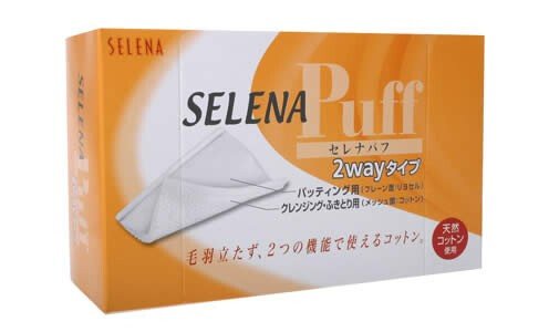 SELENA puff 2 way — двухсторонние хлопковые подушечки.