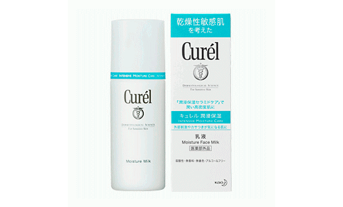 KAO Curel medicated moisture milk — увлажняющее молочко для сухой и чувствительной кожи.