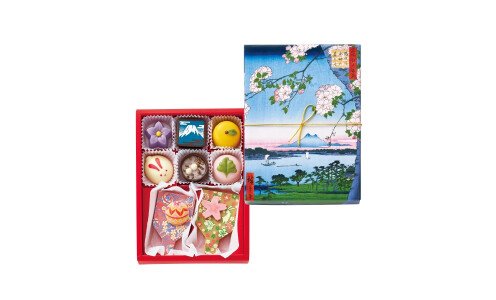 GONCHAROFF Kanmigaro Wagashi 308 — “Святилище Суйдзин Моримасаки на реке Сумида”, шоколадные конфеты 