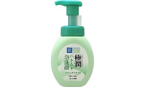 HADA LABO Gokujyun Hatomugi — мусс для умывания против прыщей