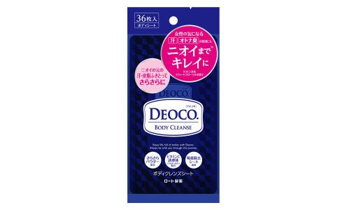 ROHTO Deoco Body Cleanse Sheets — очищающие влажные салфетки для тела