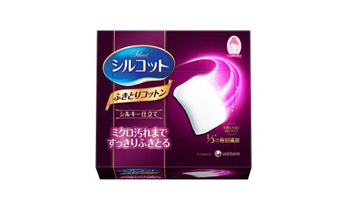 UNICHARM Silcot Peeling Cotton — ватные паффы для отшелушивания