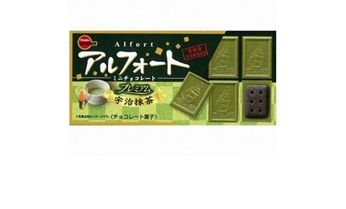 BOURBON Alfort Premium Matcha — шоколад с зеленым чаем с печеньем