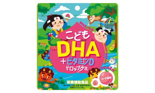 UNIMAT RIKEN Kids DHA+ Vitamin D Drop Gummy — омега-кислоты и витамин D в мармеладках