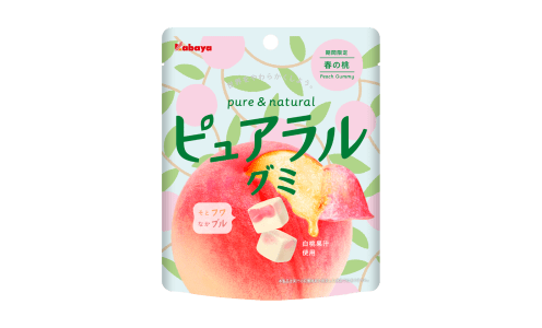 KABAYA Pureral Gummy Peach — фруктовый мармелад со вкусом весенних персиков