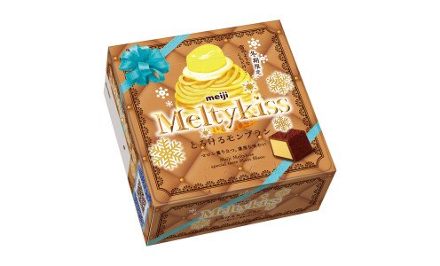 MEIJI Melty Kiss  Mont Blanc — сезонный шоколад с начинкой из сливочной карамели