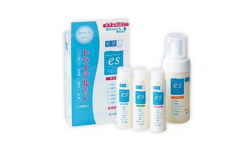 HADA LABO ES trial kit — набор миниатюр для ухода за чувствительной кожей.
