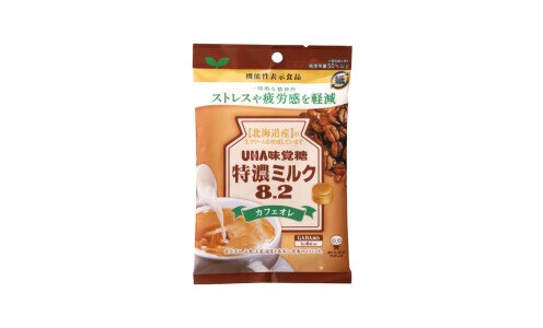 UHA TOKUNO 8,2 Caffe au Lait — карамель кофе с молоком с GABA против стресса
