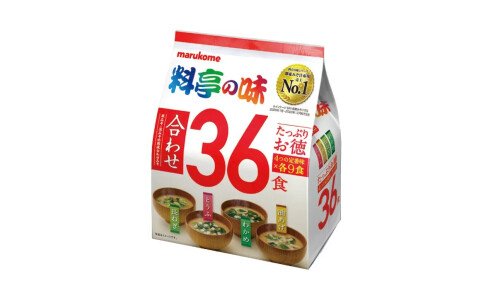 MARUKOME Katei no Aji Misoshiru — набор мисо-супов, супер размер 36 порции