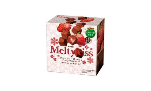 MEIJI Melty Kiss Fruity Strawberry — сезонный шоколад с клубникой