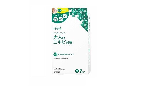 KRACIE Hadabisei Fasial Mask Acne Care — маска для лица, 1 шт