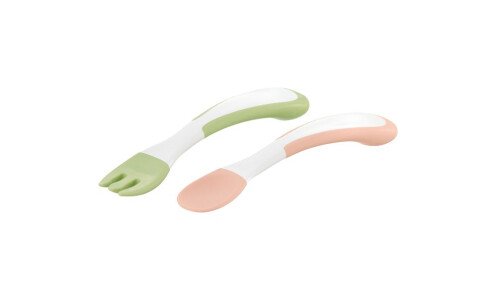 RICHELL Easy Grip Spoon and Fork — детские столовые приборы