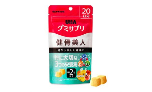 UHA Gummy Supple Kenkotsu Bijin — витаминный комплекс для здоровых костей