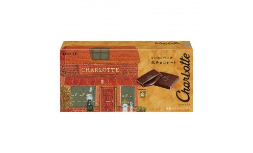 LOTTE Charlotte Nama Chocolate — мини-плитки с начинкой из живого шоколада