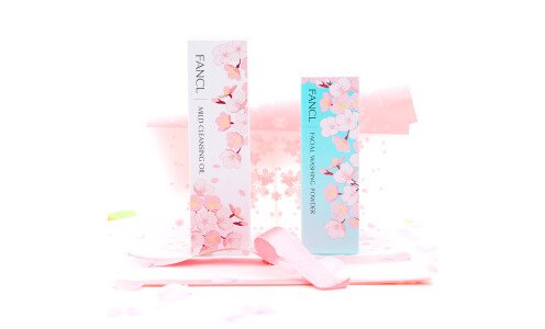 FANCL Sakura Cleansing Set — гидрофильное масло, пудра для умывания и подарочный пакет!