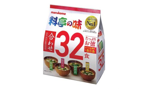 MARUKOME Katei no Aji Misoshiru — набор мисо-супов, супер размер 32 порции