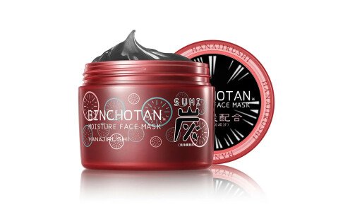 HANAJIRUSHI Binchotan Face Mask — увлажняющая маска с древесным углем