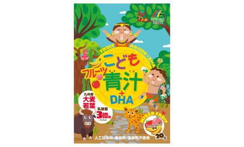 UNIMAT RIKEN Kids Fruit Aojiru + DHA — натуральный напиток аодзиру с омега-кислотами и лактобактериями
