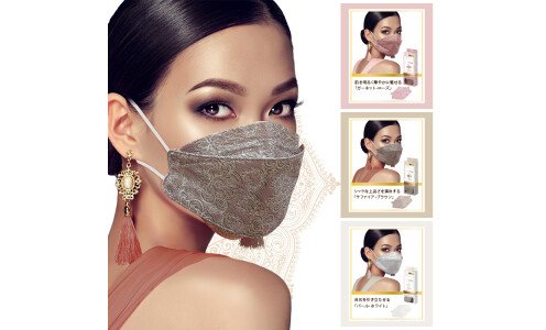 AQUA BANK Mask Celeb Dewi — 5-слойные защитные маски с кружевным дизайном