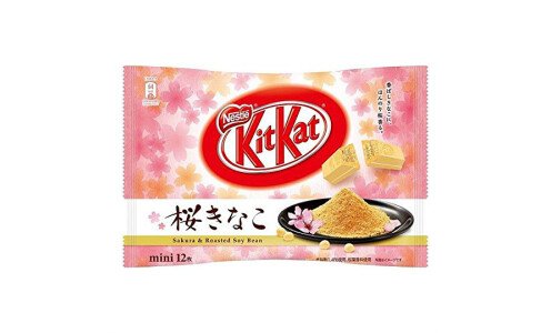 NESTLE Kit Kat Sakura&Roasted Kinako — вафли со вкусом сакуры и кинако