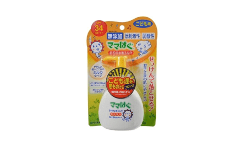 ROHTO Mamahagu milk SPF 21 PA++ — солнцезащитное молочко для детей