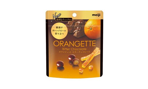 MEIJI Orangette — драже из темного шоколада
