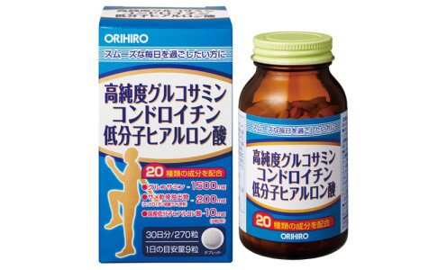 ORIHIRO Glucosamine, Chondroitin, Hyaluronic Acid — высокоочищенный глюкозамин, хондроитин, низкомолекулярная гиалуроновая кислота