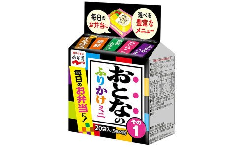NAGATANIEN Otona no Furikake Mini — порционные приправы для риса фурикаке, ассорти