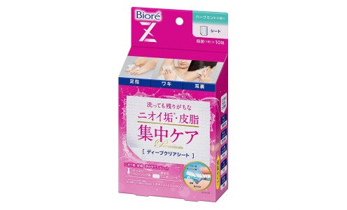 BIORE Z Deep Clear Sheet — интенсивно очищающие салфетки против запаха пота