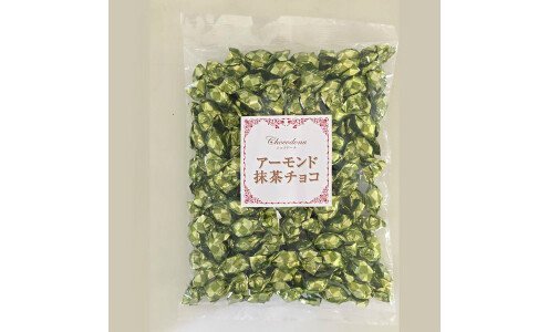 NIKKOH Almond Matcha Chocolate — миндаль в зеленом шоколаде, 500 г