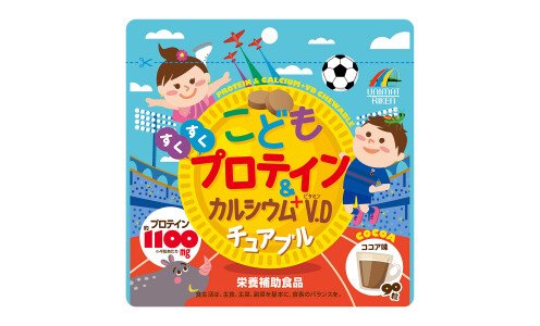 UNIMAT RIKEN Kids Protein & Calcium + V. D — драже с протеином, кальцием и витамином D