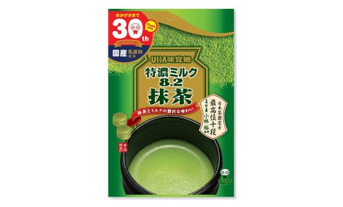 UHA TOKUNO MILK 8.2 Matcha — конфеты с чаем матча